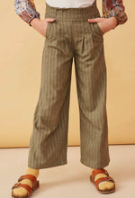 Load image into Gallery viewer, Girls Pleat Front Wide Leg Pant