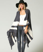 Load image into Gallery viewer, Coal Fringe Cardigan