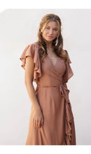 Load image into Gallery viewer, Carmen Maxi Dress- Brown Gold