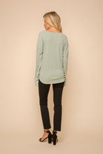 Load image into Gallery viewer, Lakeside Ribbed Long Sleeve Top- Sage